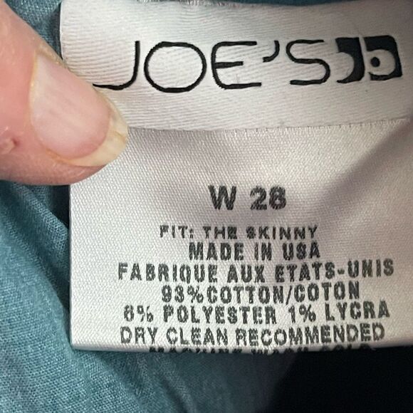 Joe’s jeans The Skinny turquoise, size 28‎ - Picture 8 of 14